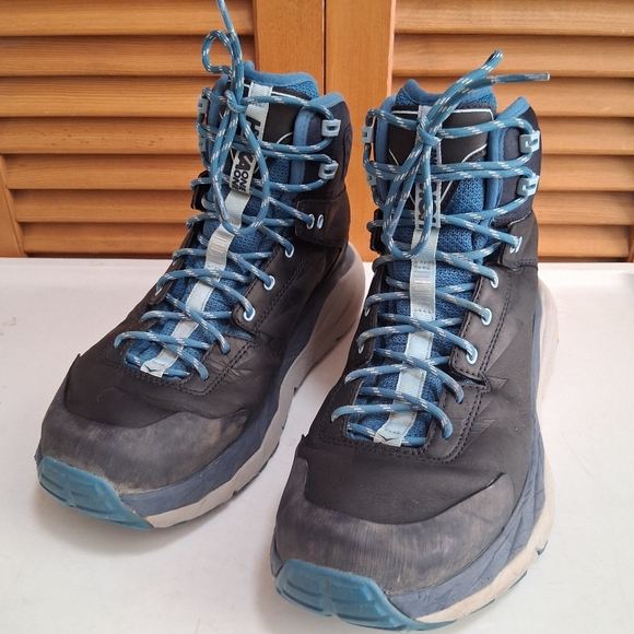 Hoka Sky Kaha GTX Black Iris/ Blue Sapphire Women's Hiking Boots * Size: 9.5 - Picture 3 of 7